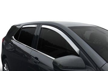 Window Deflectors 4 pcs Set Chevrolet EQUINOX 2018-2025 Ventvisor Chrome AVS 684634