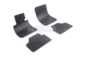 Dywaniki samochodowe gumowe zestaw 4 szt czarny BMW 1-Series 2004-2009 Rigum 900231