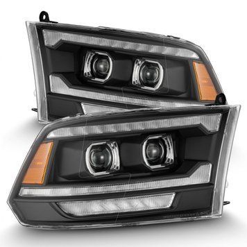 Faruri faţă RAM/Dodge Ram 1500 Classic 2009-2024 G2 Style PRO series negru AlphaRex 880561