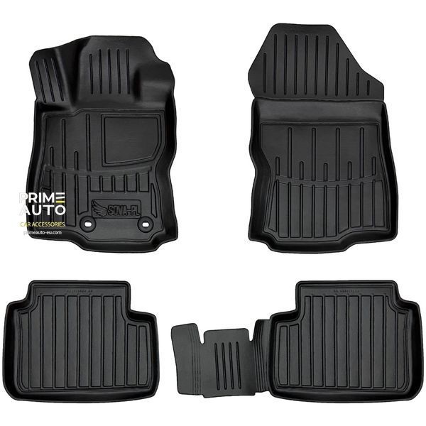 Car Mats with raised edge set 4 pcs Subaru Forester 2025 + (VI SL) Black SOVA-PL