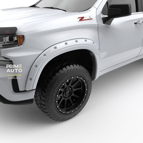 Poszerzenia nadkoli Chevrolet Silverado 1500 2019 - 2026 Bolt-On Style kolor Summit White EGR 791694 - GAZ