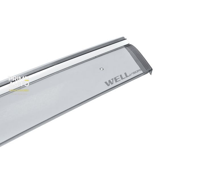 Дефлекторы окон к-т 4 шт с хромированным молдингом Ram 1500 2019-2026 Crew Cab Wellvisors 3-847DG009 3-847DG009 фото