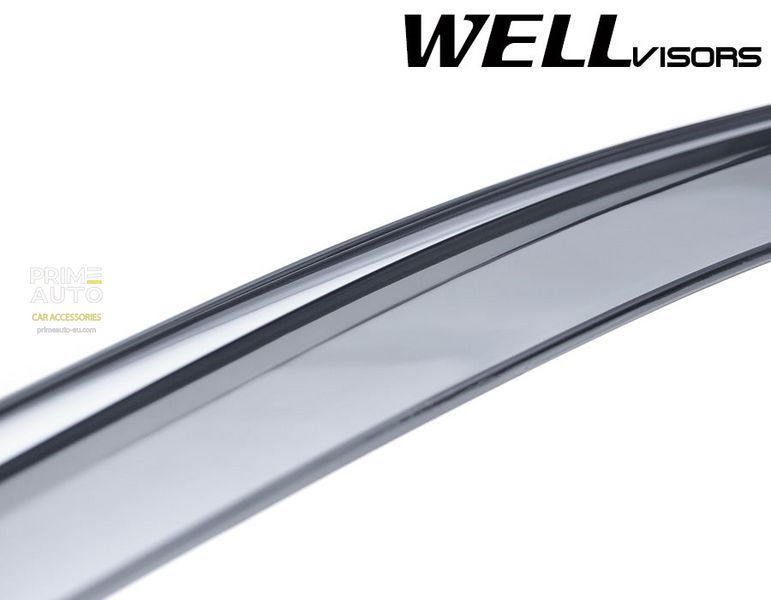 Owiewki do szyb samochodowych num 4 szt z chromowaną odlewanie Honda Accord 2008 - 2012 Sedan Wellvisors 3-847HD017