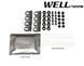 Owiewki do szyb samochodowych num 4 szt z chromowaną odlewanie Honda Accord 2008 - 2012 Sedan Wellvisors 3-847HD017