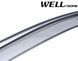 Owiewki do szyb samochodowych num 4 szt z chromowaną odlewanie Honda Accord 2008 - 2012 Sedan Wellvisors 3-847HD017