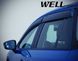 Дефлекторы окон к-т 4 шт с черным хромированным молдингом Mazda CX-5 2013 - 2016 Wellvisors 3-847MZ011 3-847MZ011 фото 7