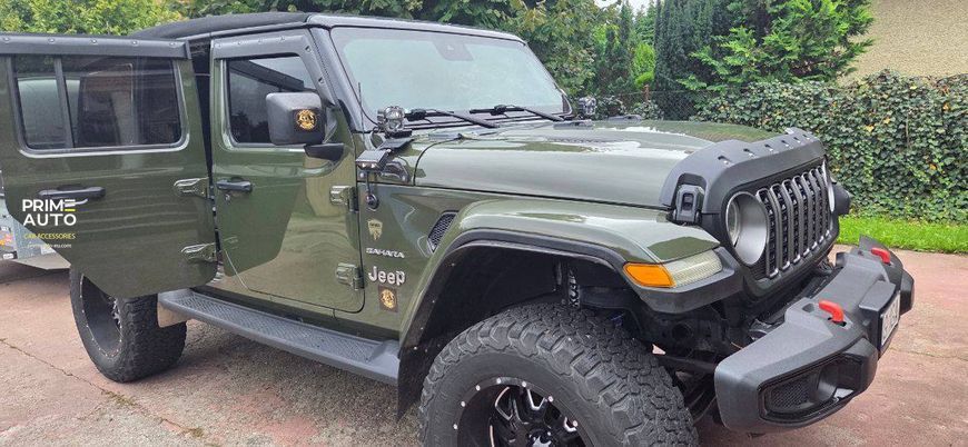 Owiewki do szyb samochodowych num 4 szt Tough Guard Jeep Wrangler JL 2019-2025 4 Door teksturowany TV7W184