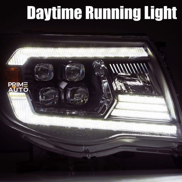 Передні фари Toyota Tacoma 2005-2011 LED NOVA серія чорні AlphaRex 880742 880742 фото