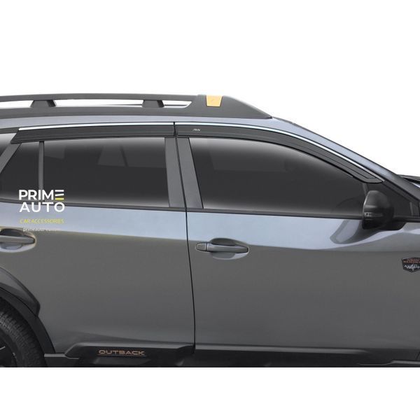 Window Deflectors 4 pcs Set Honda CR-V 2023-2026 VENTVISOR LOW PRO With Chrome Trim AVS 794058