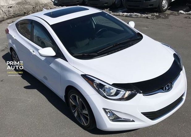 Дефлектор капота Hyundai Elantra 2011-2016 гладкий FormFit HD10E11 HD10E11 фото