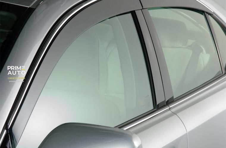 Window Deflectors 4 pcs Set Honda CR-V 2023-2026 VENTVISOR LOW PRO With Chrome Trim AVS 794058