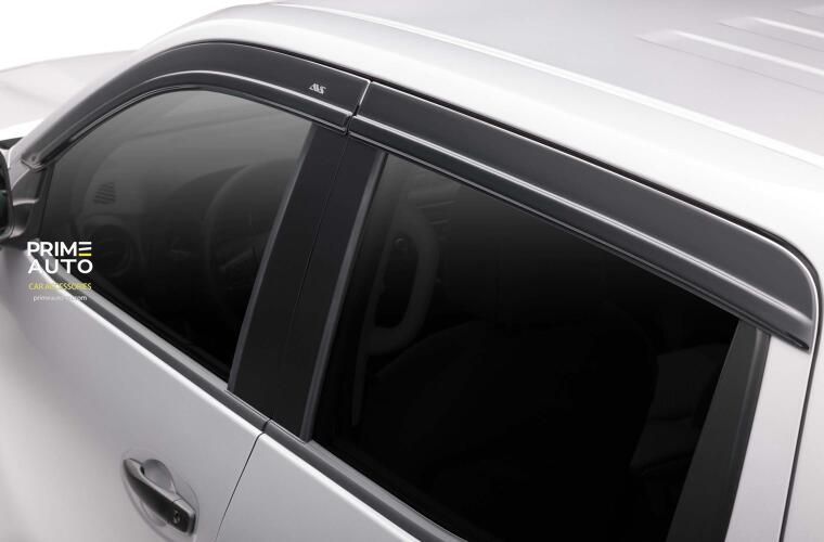 Window Deflectors 4 pcs Set Nissan FRONTIER 2022-2025 Ventvisor LOW PRO Smoke AVS 894112
