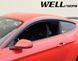 Owiewki do szyb samochodowych num 4 szt Premium seria Ford Mustang 2015 - 2025 Wellvisors 3-847FD024