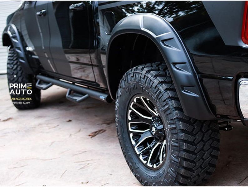 Fender Flares set 4 PCs Ram 1500 2019-2024 DRT-style black Bushwacker 50934-02