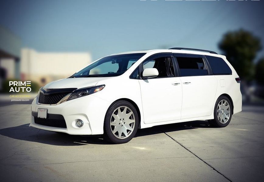 Window Deflectors 4pcs Set Premium Series Toyota Sienna 2011-2020 Wellvisors 3-847TY037