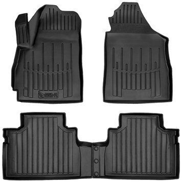 Car Mats with raised edge set 4 pcs Jetour X70/X70 Plus 2025 + Black SOVA-PL