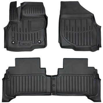 Car Mats with raised edge set 4 pcs Opel Ampera-E 2016 - 2019 Black SOVA-PL