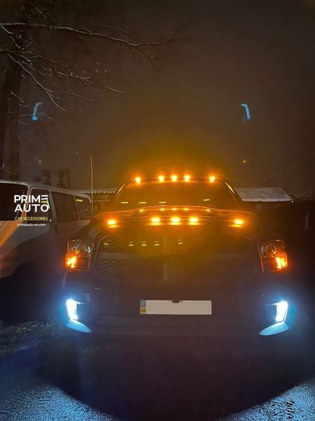 Дефлектор лобового скла зі світодіодною стрічкою Ram 1500 2009-2026 чорний AVS 698004 698004 фото