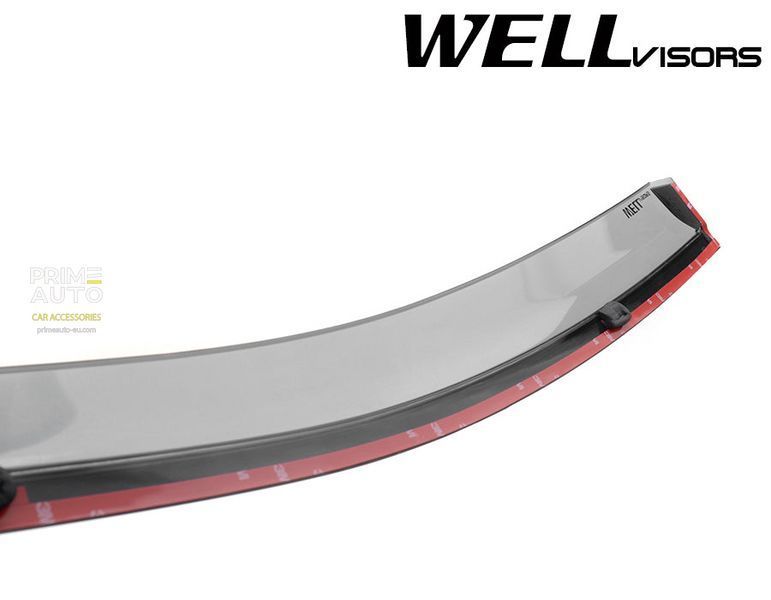 Дефлекторы окон к-т 4 шт с хромированным молдингом Subaru Legacy 2015 - 2019 Sedan Wellvisors 3-847SU014 3-847SU014 фото