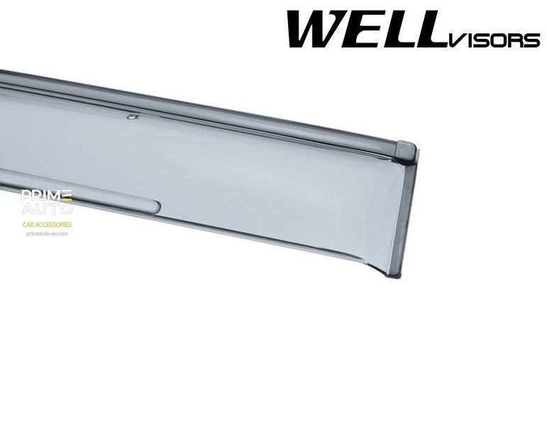 Дефлектори вікон к-т 4 шт з чорним хромованим молдингом Lexus GX470 2003 - 2009 Wellvisors 3-847LX020 3-847LX020 фото