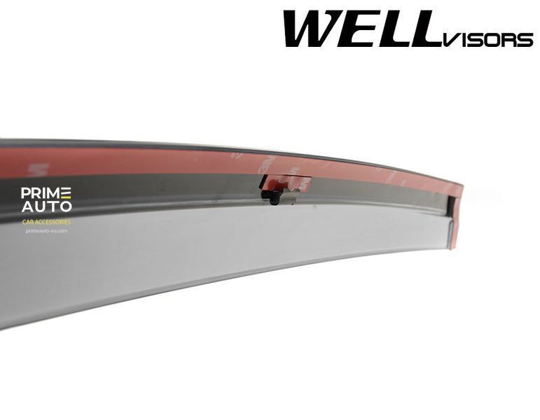 Дефлекторы окон к-т 4 шт с хромированным молдингом Subaru Legacy 2015 - 2019 Sedan Wellvisors 3-847SU014 3-847SU014 фото
