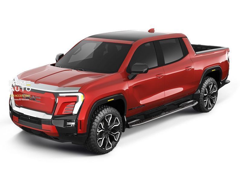 Deflektor maski spoiwo GMC Sierra EV 2024-2025 Aeroskin chromowane AVS 622228
