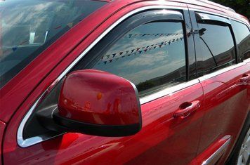 Window Deflectors 4 pcs set Jeep Grand Cherokee 2011 - 2022 Dark Gloss EGR 575131