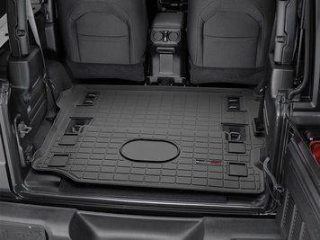 Килим в багажник чорний за 1м рядом Jeep Wrangler 2018 + WeatherTech 401198 401198 фото