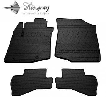 Rubber Car Mats set 4 pcs Peugeot 108 2014 - 2025 black 1003094