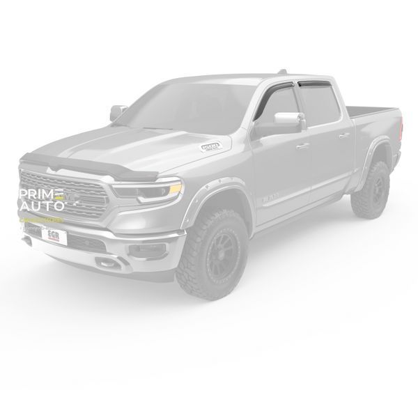 Дефлектори вікон к-т 4 шт клеючі Ram 1500 TRX 2019-2024 темні димчаті EGR 642951 642951. фото