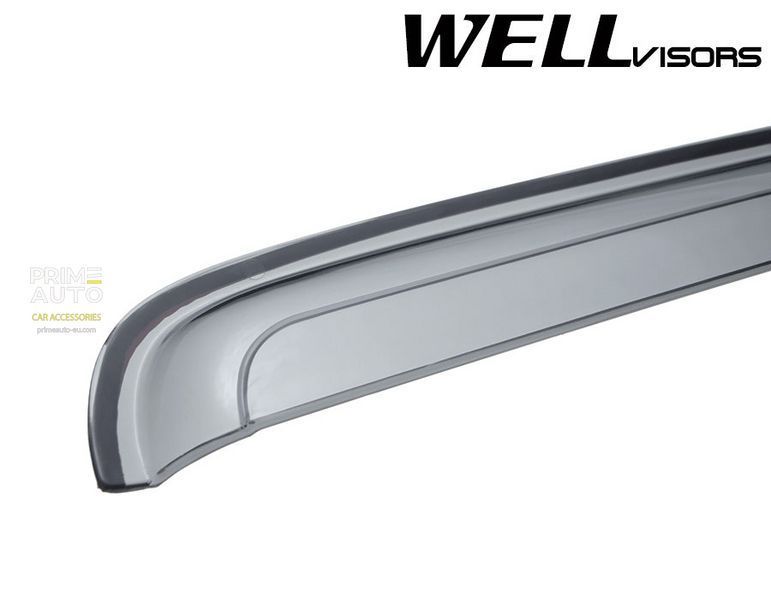 Window Deflectors 4pcs Set Premium Series Hummer H3 2006-2010 Wellvisors 3-847HU001