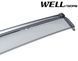 Owiewki do szyb samochodowych num 4 szt z chromowaną odlewanie Honda Fit 2015 - 2020 Wellvisors 3-847HD004