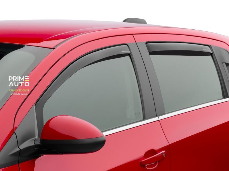 Deflectoare de ferestre inserabil faţă+spate Honda Pilot 2009 - 2015 luciu WeatherTech 82498IM