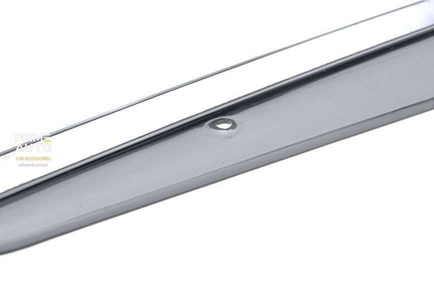 Window Deflectors 4pcs Set with Chrome Trim Land Rover Range Rover Evoque 2012-2019 Wellvisors 3-847LR006