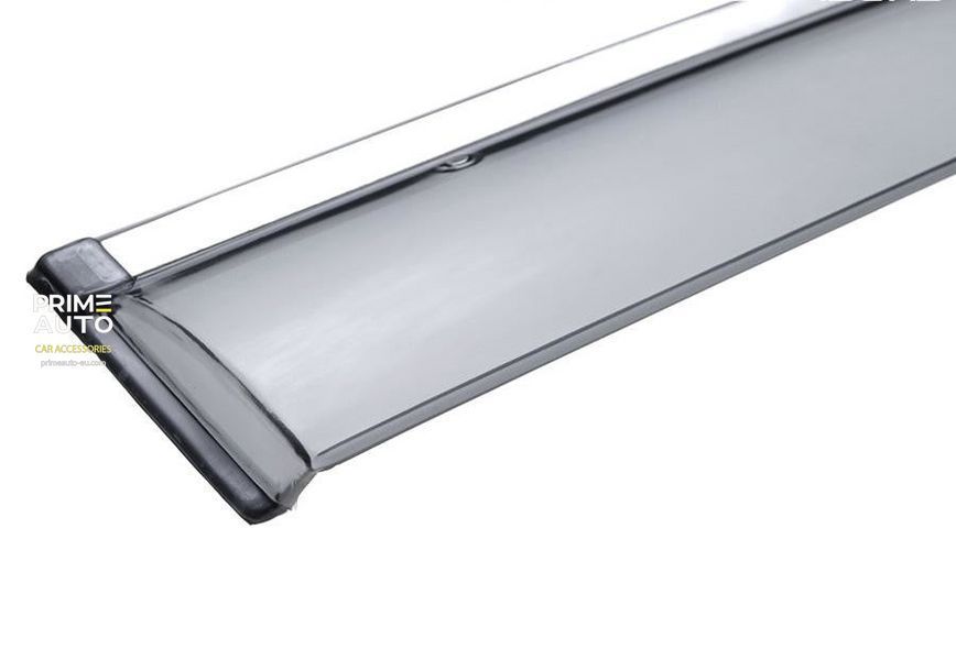 Window Deflectors 4pcs Set with Chrome Trim Land Rover Range Rover Evoque 2012-2019 Wellvisors 3-847LR006