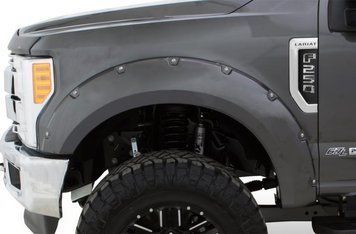Wheel Arch Extensions Ford F-250 Super Duty 2017-2024 POCKET STYLE fender flares smooth Bushwacker 20942-52