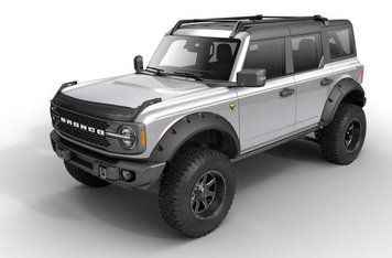 Hood Spoiler Textured Black Ford Bronco 2021 - 2026 Aeroskin ІІ Black AVS 436183