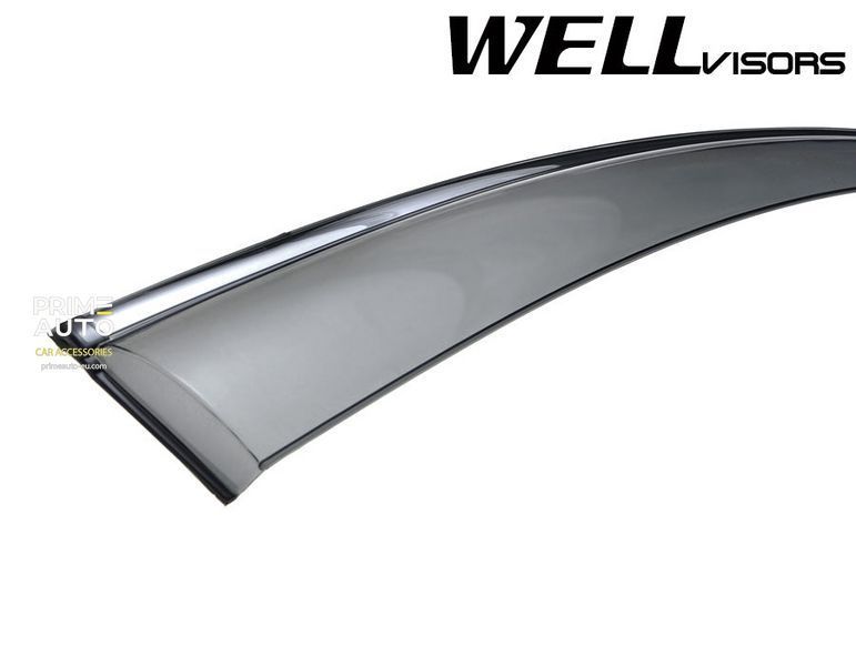 Дефлекторы окон к-т 4 шт с хромированным молдингом Mazda CX-9 2007 - 2015 Wellvisors 3-847MZ012 3-847MZ012 фото