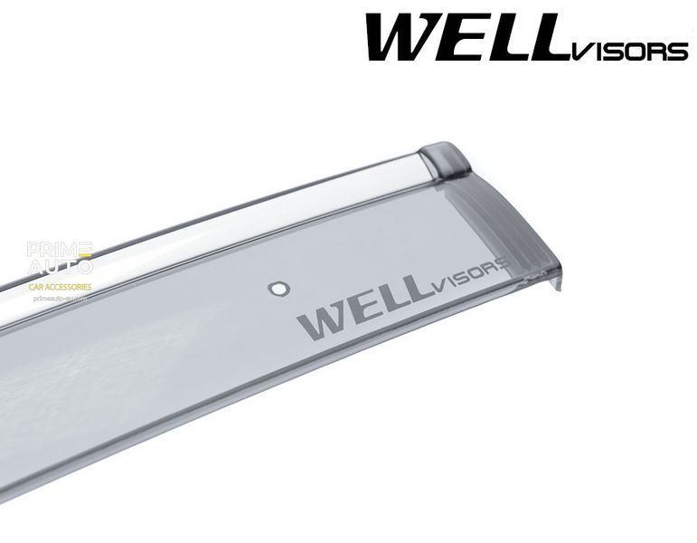 Дефлекторы окон передние с хромированным молдингом Honda Accord 2013 - 2017 Coupe Wellvisors 3-847HD031 3-847HD031 фото