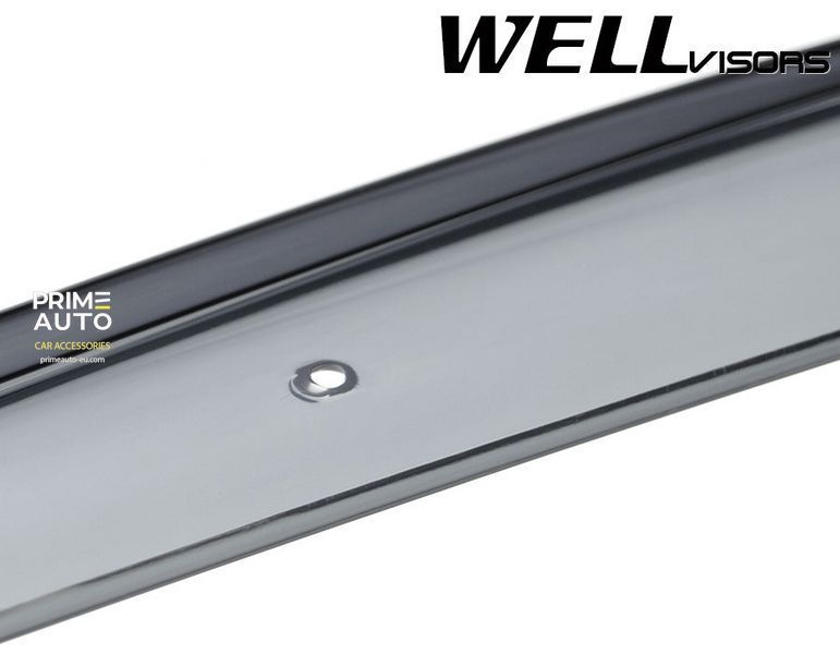 Дефлекторы окон к-т 4 шт с черным хромированным молдингом Land Rover Range Rover Sport 2006 - 2013 Wellvisors 3-847LR004 3-847LR004 фото