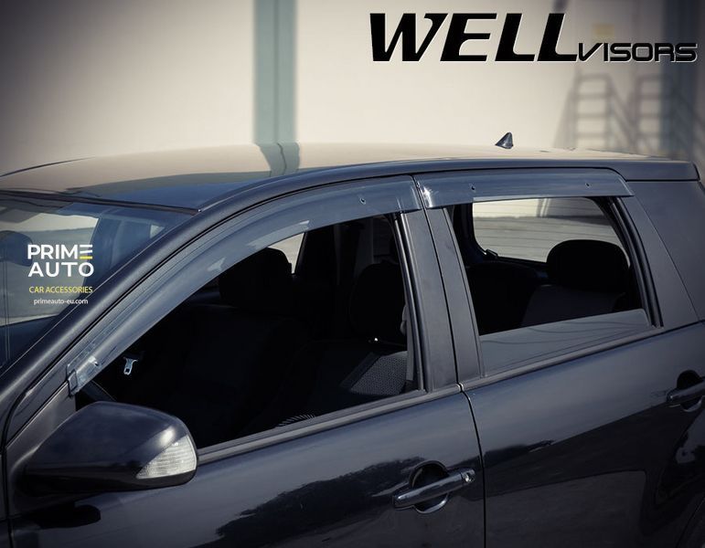 Owiewki do szyb samochodowych num 4 szt Premium seria Scion xA 2004 - 2007 Wellvisors 3-847SC001