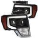 Передние фары Ford F150 2009-2014 PRO серия черные AlphaRex 880199 880199 фото 1