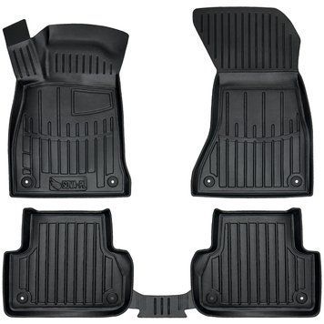 Dywaniki gumowe z bokiem zestaw 5 szt Audi A5 Sportback 2016 - 2024 (II F5) czarny SOVA-PL