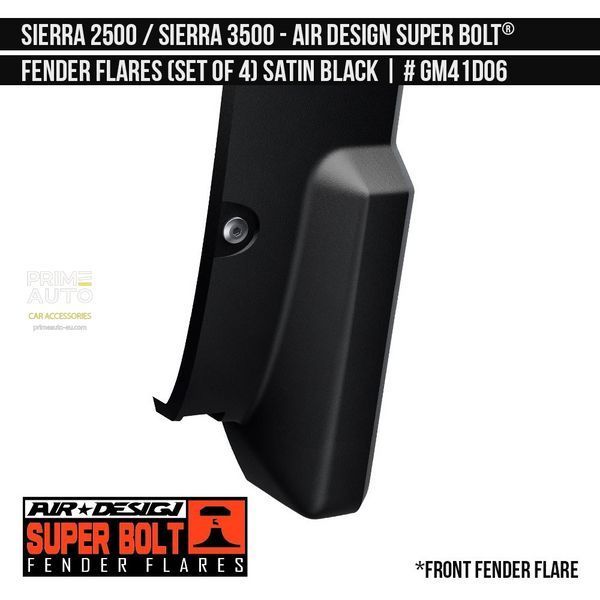 Fender Flares GMC Sierra 2500 / 3500 2019-2022 black AIR DESIGN GM41D06