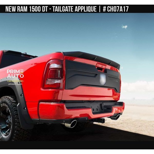 Накладка на задний борт RAM/Dodge Ram 2500 2019-2023 черный AIR DESIGN CH07A17 CH07A17. фото