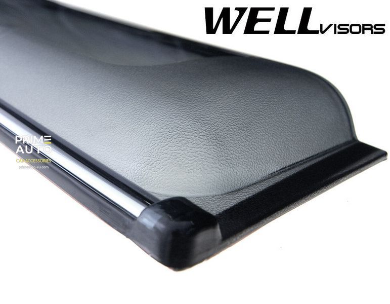 Дефлекторы окон к-т 4 шт с хромированным молдингом Toyota Highlander 2008 - 2013 Wellvisors 3-847TY016 3-847TY016 фото