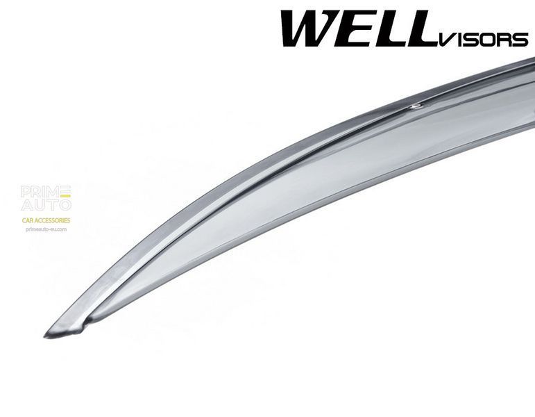 Owiewki do szyb samochodowych num 4 szt aerodynamiczny Honda Civic 2001 - 2005 Sedan Wellvisors 3-847HD007