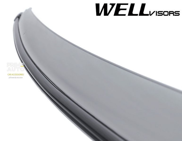 Дефлекторы окон к-т 4 шт с черным хромированным молдингом Honda Fit 2015 - 2020 Wellvisors 3-847HD022 3-847HD022 фото