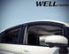 Дефлекторы окон к-т 4 шт с черным хромированным молдингом Honda Fit 2015 - 2020 Wellvisors 3-847HD022 3-847HD022 фото 5