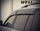 Дефлекторы окон к-т 4 шт с хромированным молдингом Toyota Highlander 2008 - 2013 Wellvisors 3-847TY016 3-847TY016 фото 2